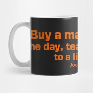 Buy A Man Eat Fish He Day Teach Fish Man To A Lifetime, Joe Brandon, Anti Biden Mug